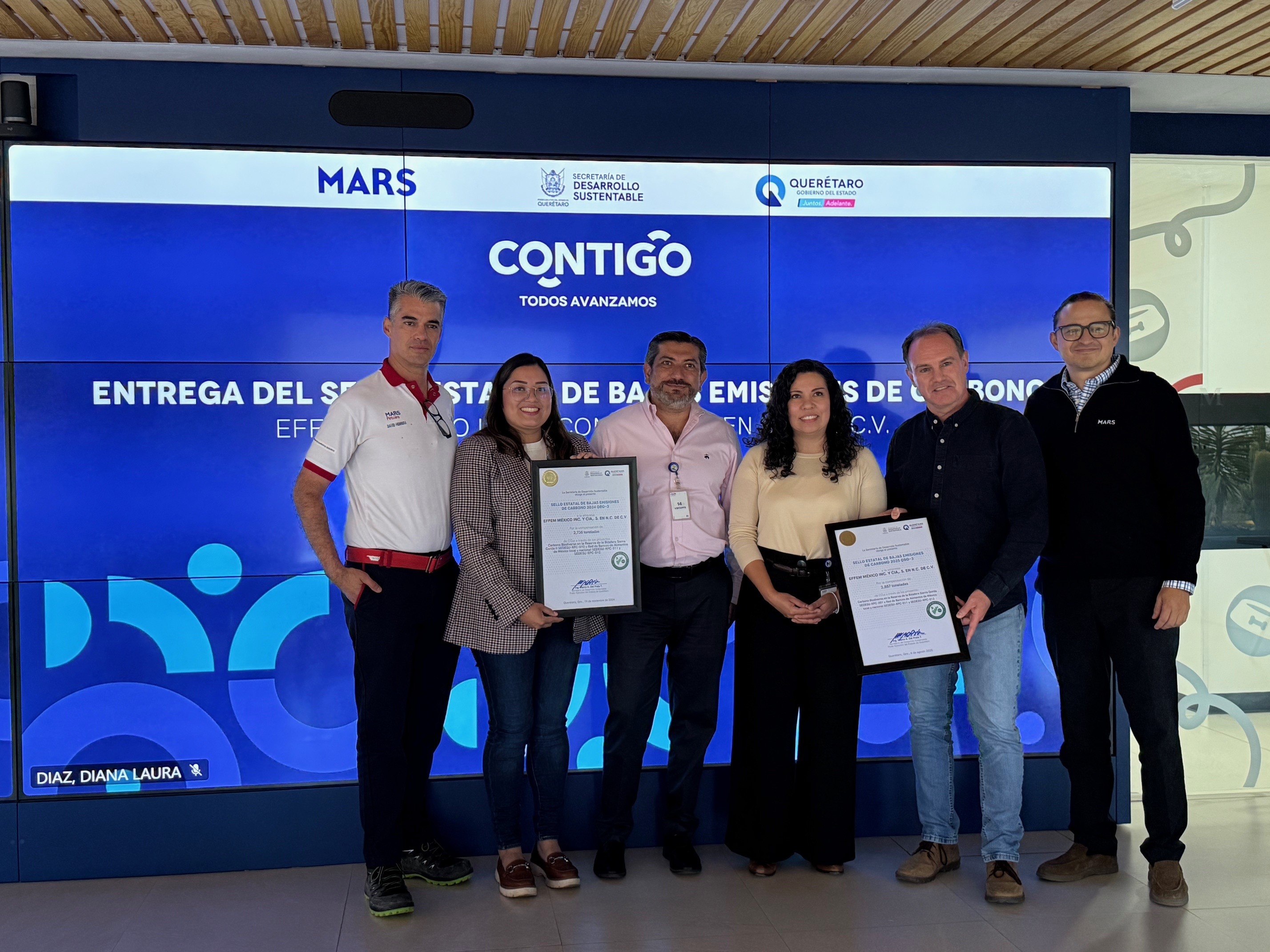 Entrega sello verde qro