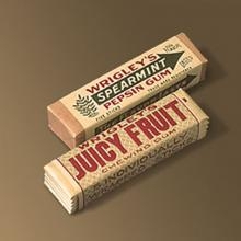 Packages of Juicy Fruit® and Spearmint Chewing Gum from 1893