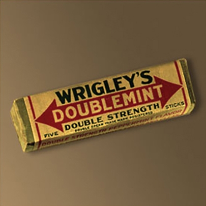 A package of Doublemint® gum introduced in 1914