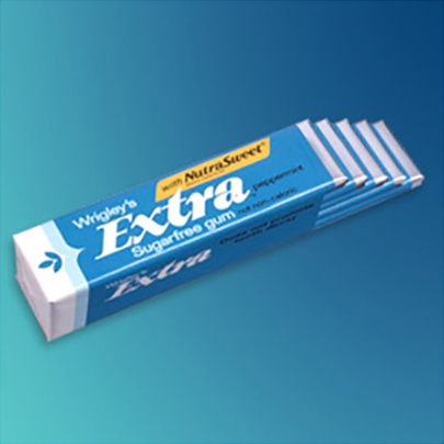 A pack of Wrigley Extra® sugar-free gum in 1984